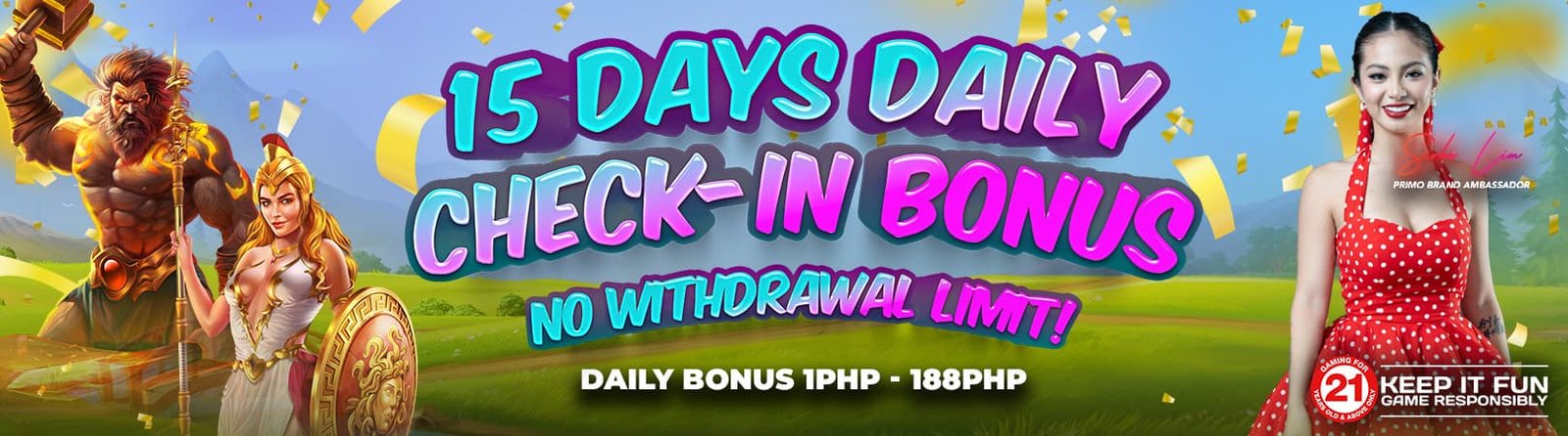 15 Days Daily Check-in Bonus