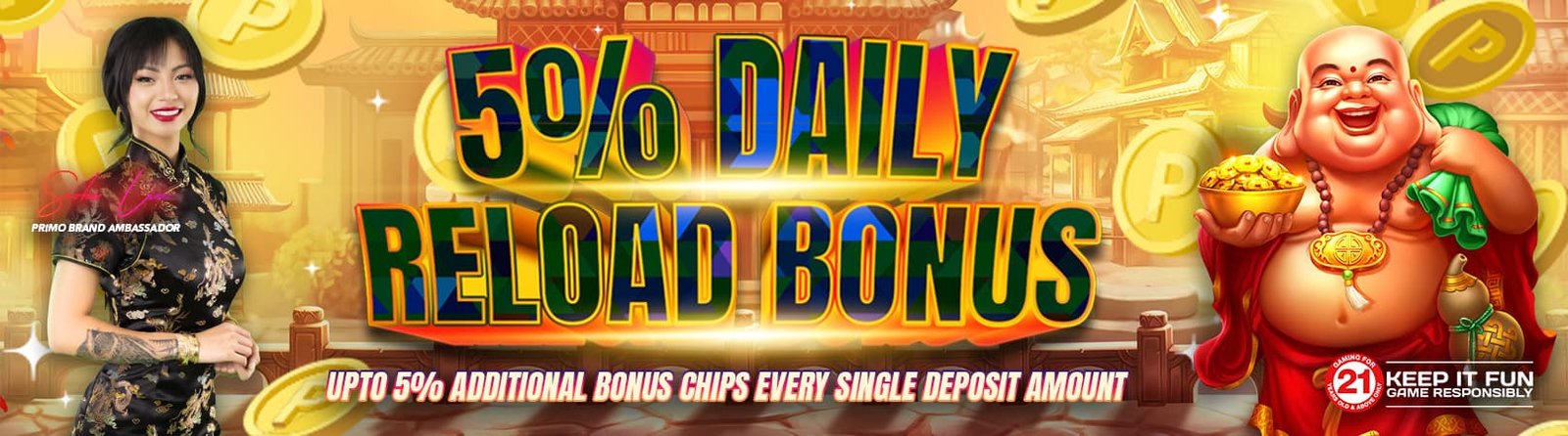 5% Daily Reload Bonus