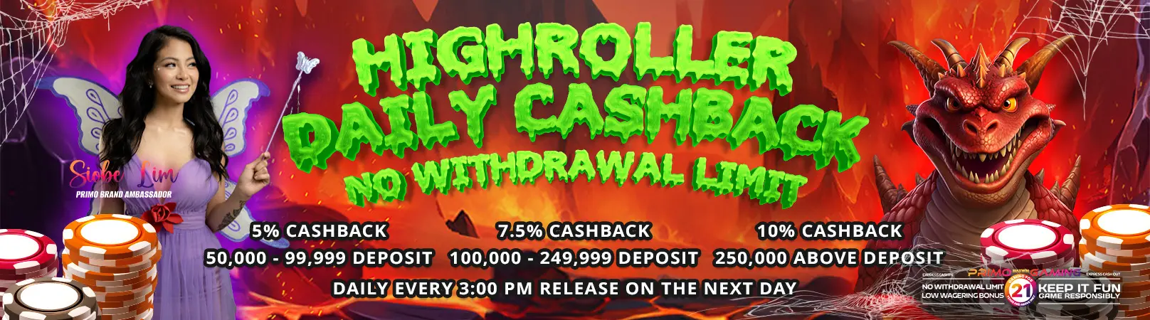 HIGHROLLER DAILY CASHBACK - web