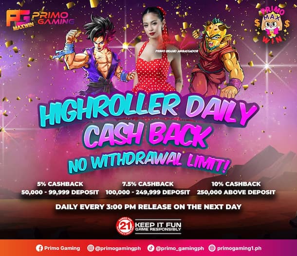 Highroller Daily Cashback - Square Web Version