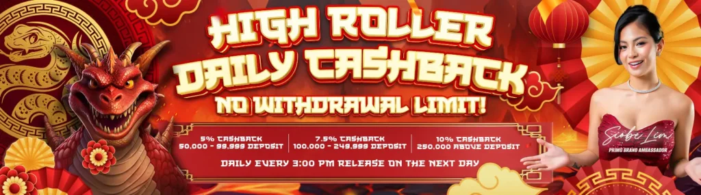 High Roller Daily Cash Back