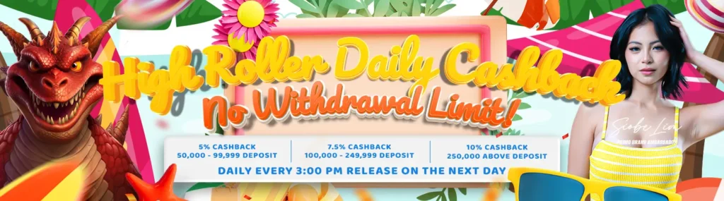 High Roller Daily Cash Back - Summer